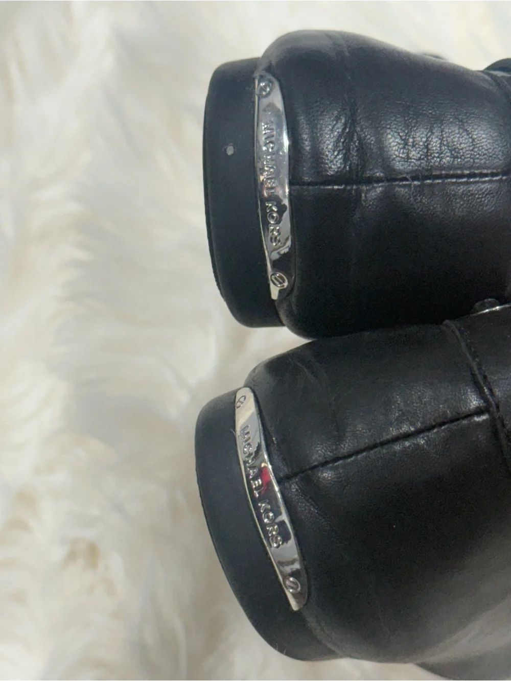 Michael Kors black leather Sutton Moccasins shoes